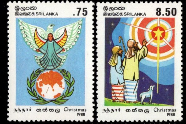 1988, SG 1046-47 Christmas pair MNH