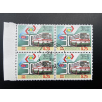 1988, SG 1015, 30th Anniversary of Sri Lanka Transport Board, Block of four VFU