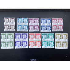 1999, SG 1422-31, Traditional Dancers Definitive Series set of ten Block of four FU