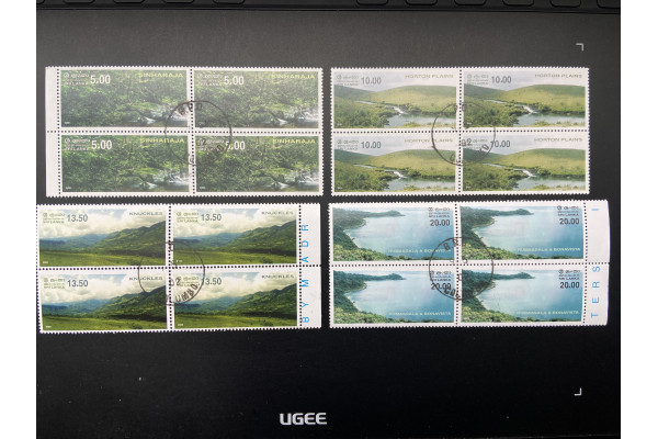 2002, SG 1572-75, Natural Beauty of Sri Lanka, Mountains set Block of Four FU