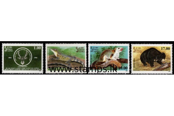 1994, SG 1275-78, Centenary of Wildlife and Nature Society of Sri Lanka set of four MNH