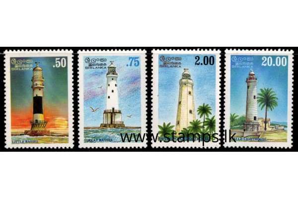 1996, SG 1315-18, Lighthouses of Sri Lanka set of four MNH