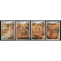 1998, SG 1395-98, Vesak 98, Wall Paintings from Kelaniya Temple set of four MNH