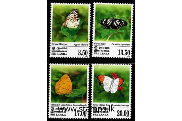 1999, SG 1471-74 Butterflies of Sri Lanka set of four MNH