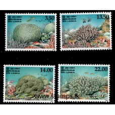 2000, SG 1484-87, Corals of Sri Lanka set of four MNH
