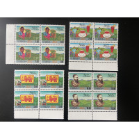 1992, SG 1181-84 Tea Industry set Block of four MNH