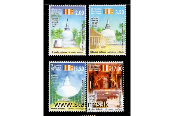 2001, SG 1527-30, Vesak 2001 Buddhist Shrines MNH