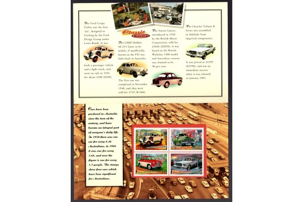 Australia, 1997 Classic Cars Presentation Pack