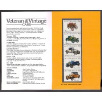 Australia, 1984 Veteran & Vintage Cars set of five stamps Presentation Pack 