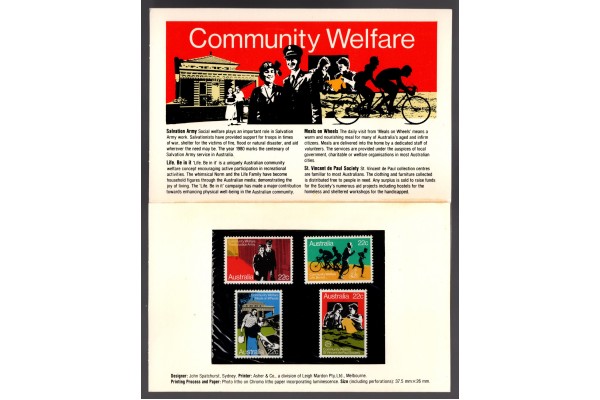 Australia, 1980 Community Welfare Presentation Pack