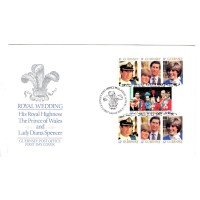 Royal Family, Royal Wedding 1981 Prince Charles & Lady Diana, Guernsey First Day Cover