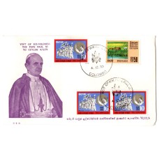 1970, Visit of His Holiness Pope Paul IV Special Cover SLD 20