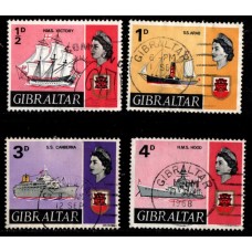 Gibraltar QEII Ships 4 different used