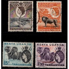Kenya, Uganda, Tanganyika (KUT) 4 differnt used lot B
