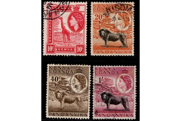 Kenya, Uganda, Tanganyika (KUT) 4 differnt used lot C