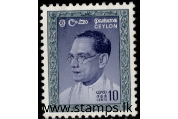 1964, SG 481, S W R D Bandaranaike MNH