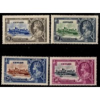 1935, SG 379-82, KGV Silver Jubilee set of four mint hinged