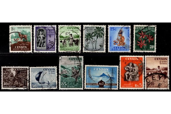 1951-54 SG 419-30 2c-10r Definitive set of 12 used