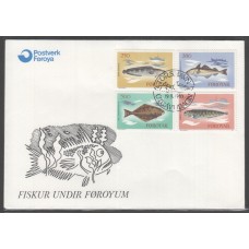 Faroe Islands, 1983 Fish, First Day Cover