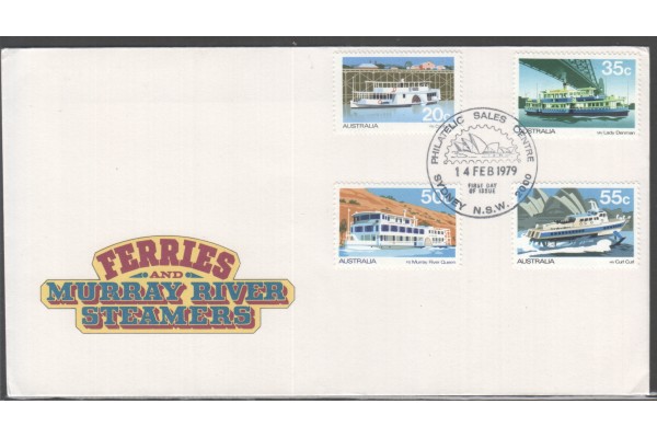 Australia, 1979 Ferries and Murray River Steamers First Day Cover