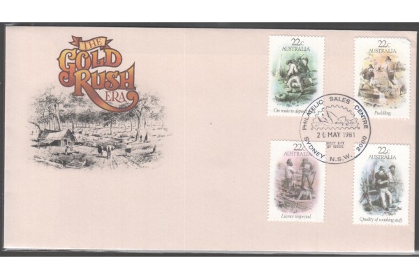 Australia, 1981 Gold Rush Era First Day Cover