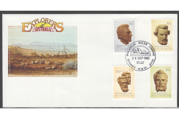 Australia, 1983 Explorers of Australia First Day Cover