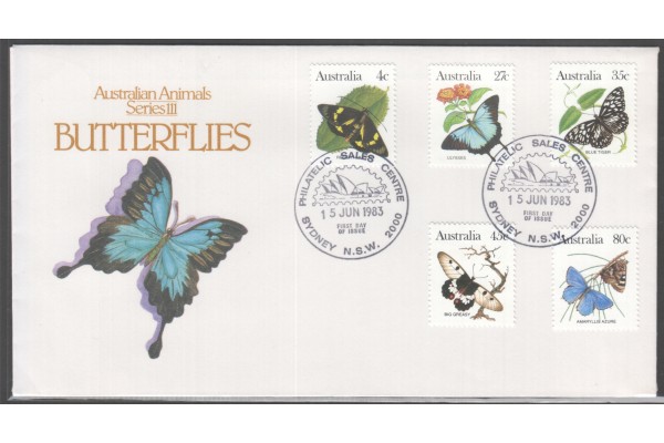 Australia, 1983 Butterflies (1981 Wildlife Series) First Day CoverFirst Day Cover