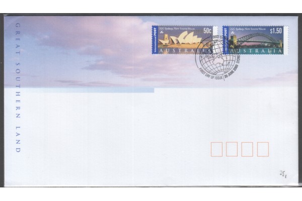 Australia, 2000 International Stamps Views of Australia First Day Cover