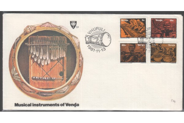Venda (South Africa), 1981 Musical Instruments First Day Cover