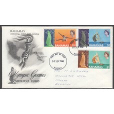 Bahamas, 1968 Mexico Olympics First Day Cover