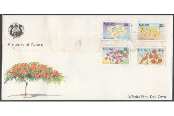 Nauru, 1986, Flowers of Nauru First Day Cover