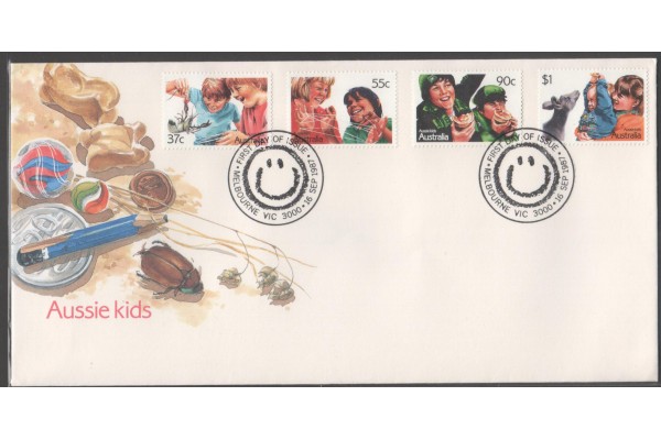 Australia, 1987 Aussie Kids First Day Cover (Melbourne Cancellation)