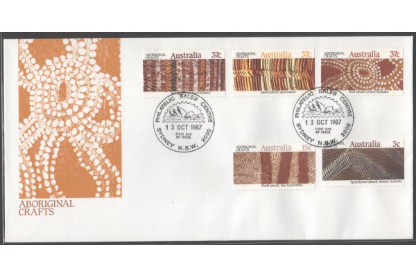 Australia, 1987 Aboriginal Carfts First Day Cover