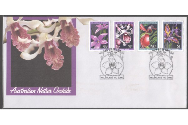 Australia, 1986 Australian Native Orchids First Day Cover (Melbourne Cancellation)