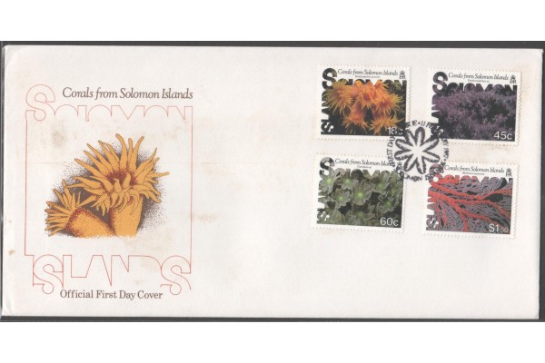 Solomon Islands, 1987 Corals First Day Cover